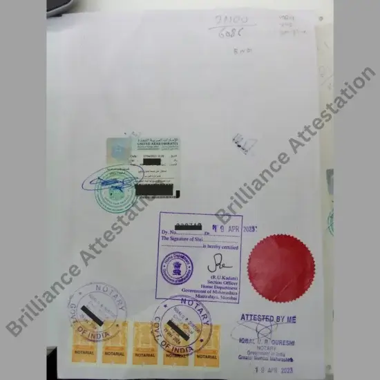 attested document sample